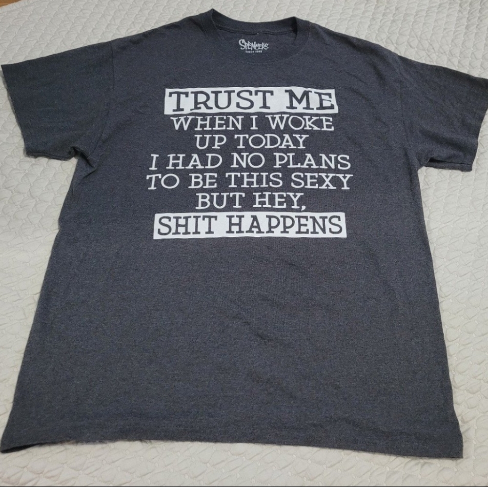 Spencer's Men's L Sexy Joke T-shirt